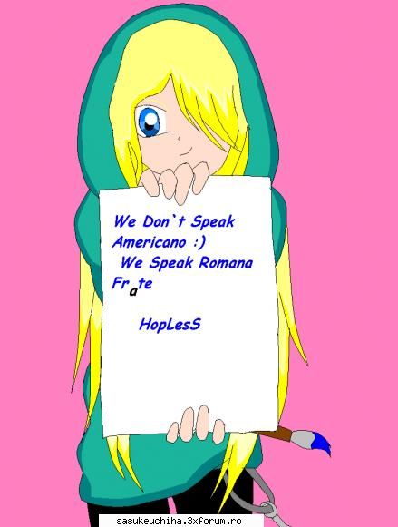 :) am mai facut
si ayumi sau cum te-o chema fututi morti tai iesi de la mn de pe post ms ^^... :x