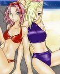 sakura si ino logic ca sau imbracat ca si care sa arate mai bine sa nu ma injurati ca nus